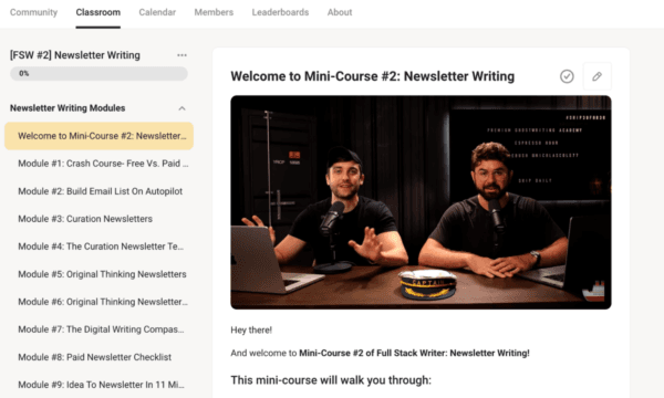 Dickie Bush & Nicolas Cole – Full Stack Writer 2024