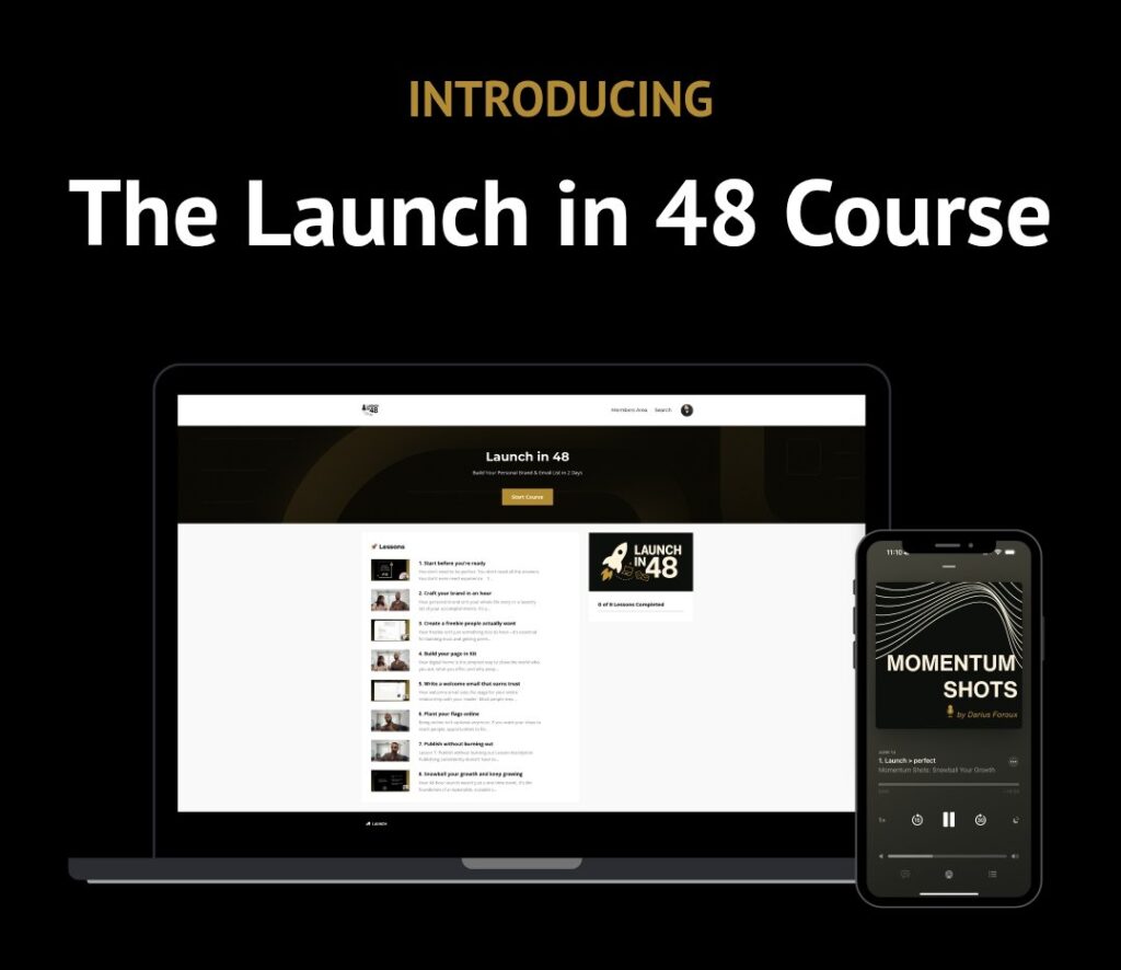Darius Foroux – Launch In 48
