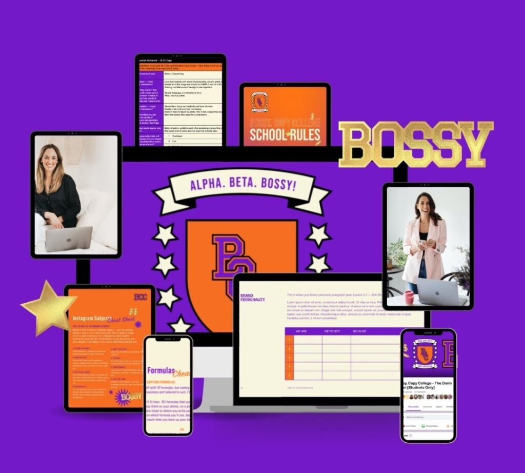 Alyce Greer – Bossy Copy College