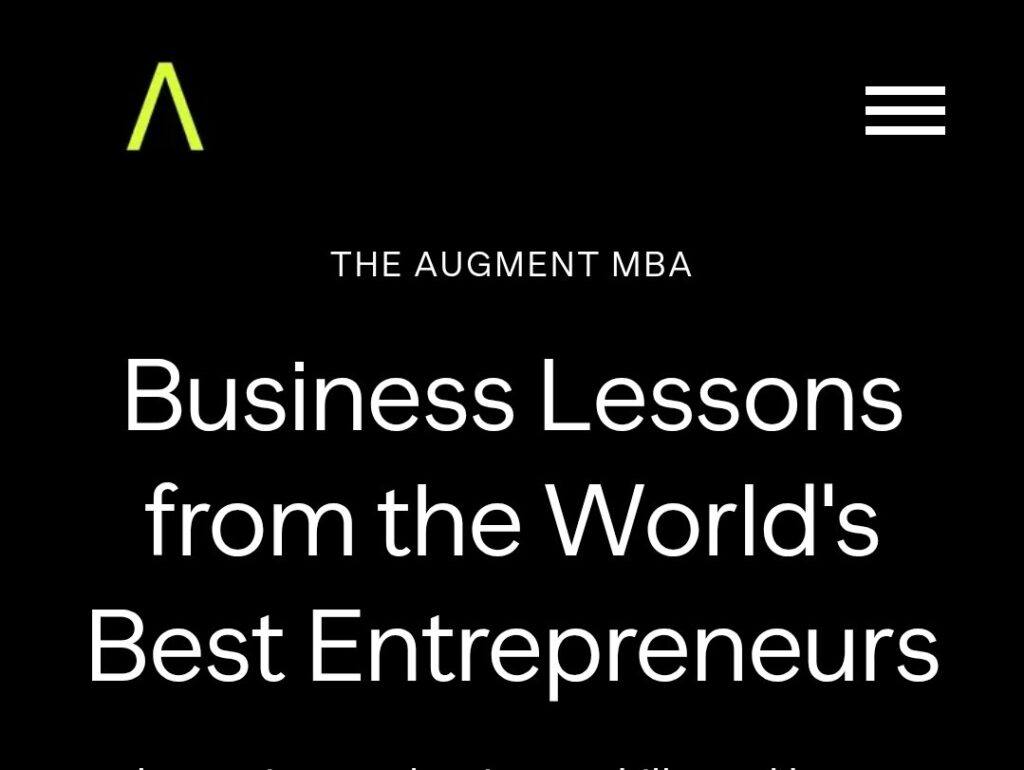 Augment – The Augment MBA