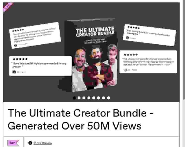 Peter Visuals - The Ultimate Creator Bundle - Generated Over 50M Views