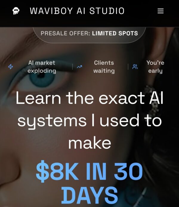 Waviboy AI Studio Course - Learn the exact AI systems