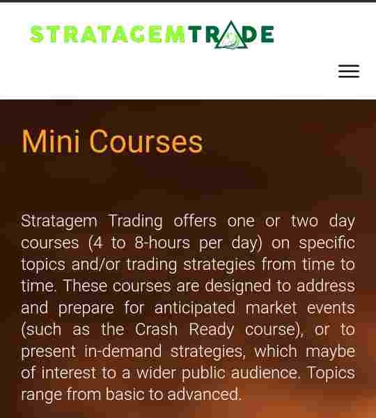 StratagemTrade – Mini Courses