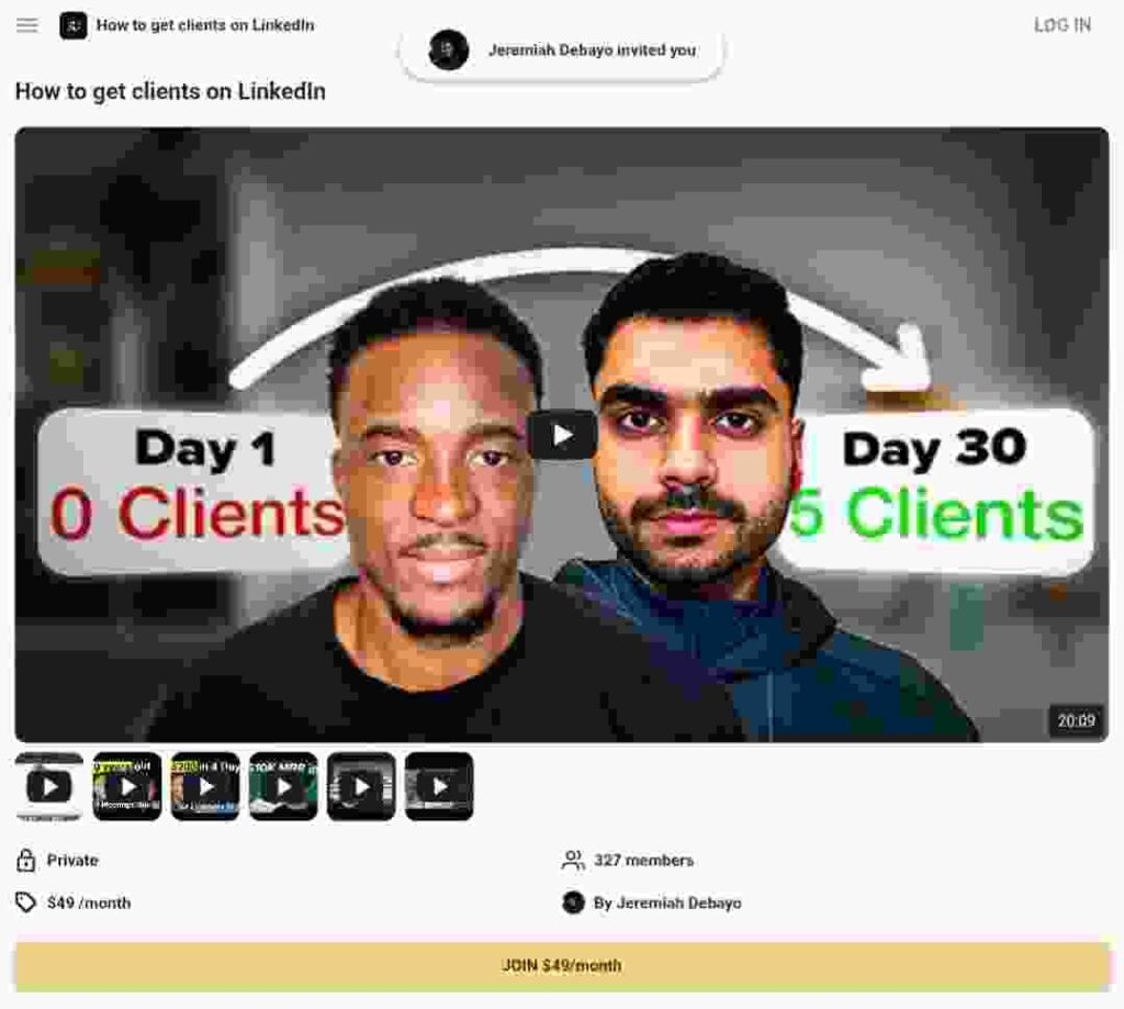 Jeremiah Debayo - How to get clients on LinkedIn